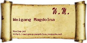 Weigang Magdolna névjegykártya