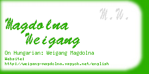magdolna weigang business card